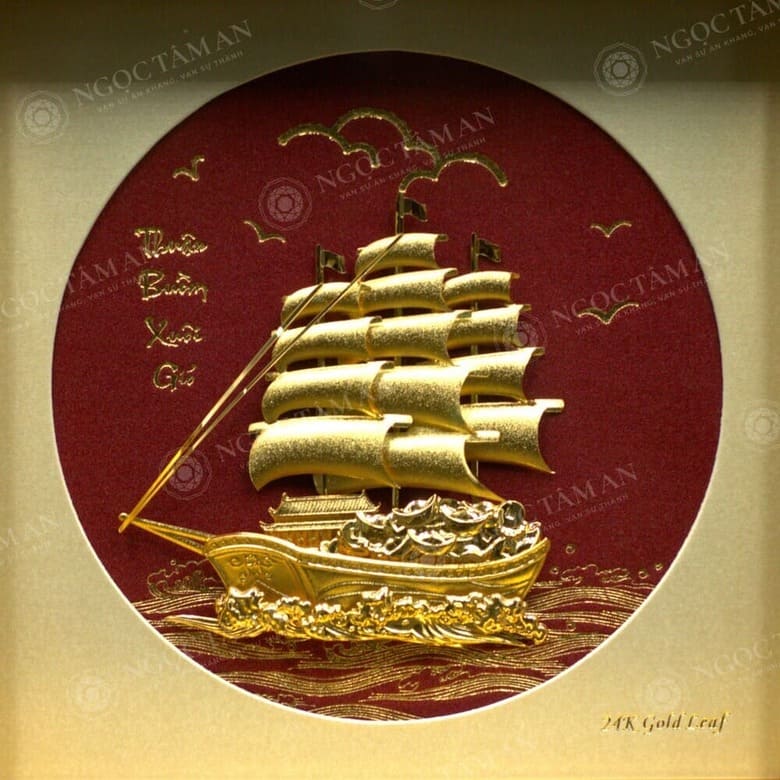 Tranh thuyền buồm phong thủy