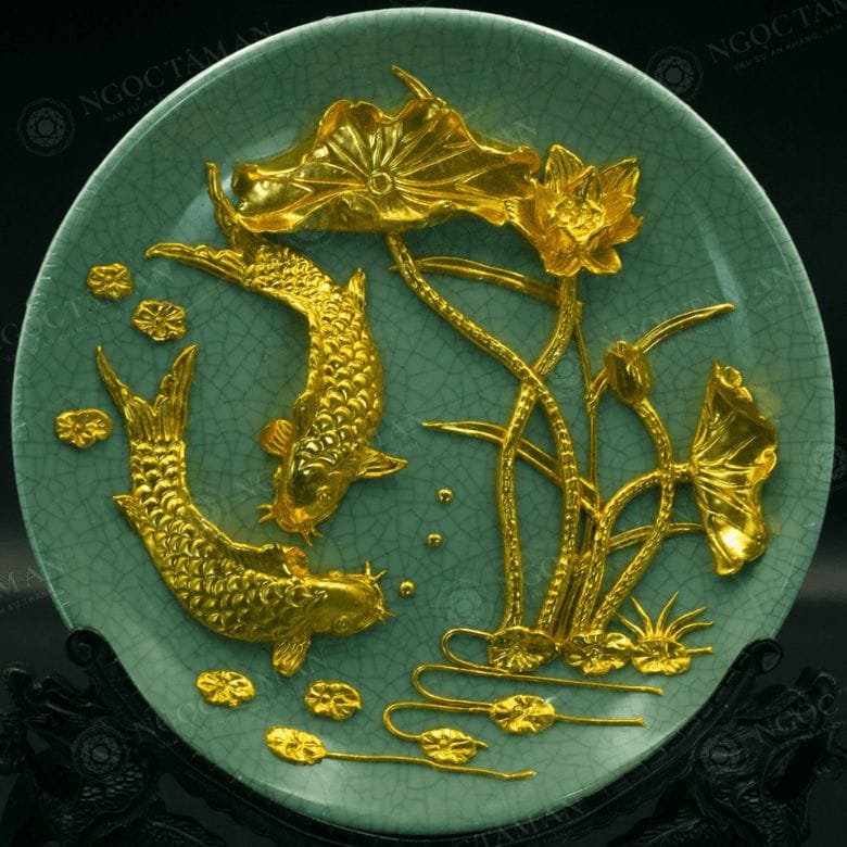 Ngọc Tâm An cung cấp đa dạng mẫu hoa sen dát vàng