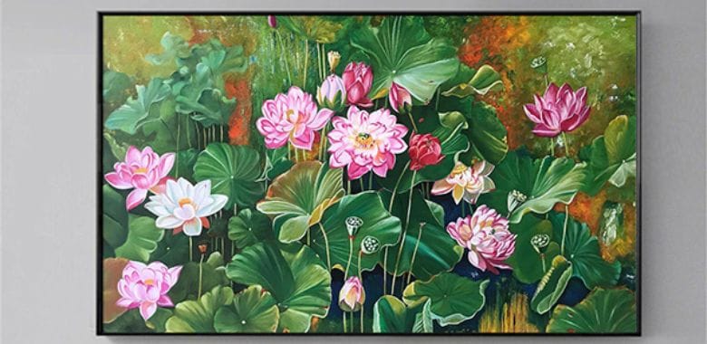 Tranh hoa sen treo tường