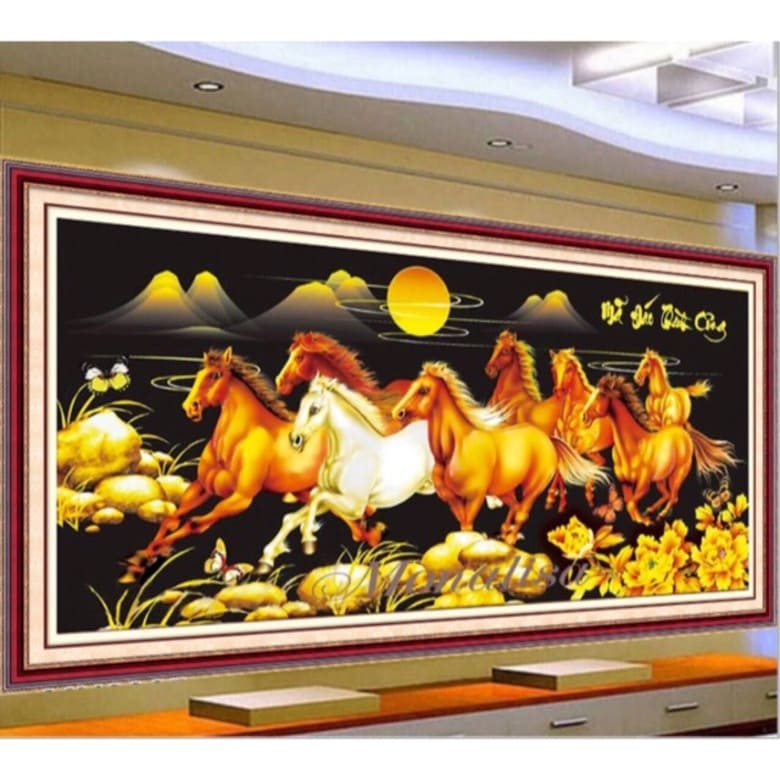 Tranh "Mã đáo thành công" tượng trưng cho thành công và tài lộc