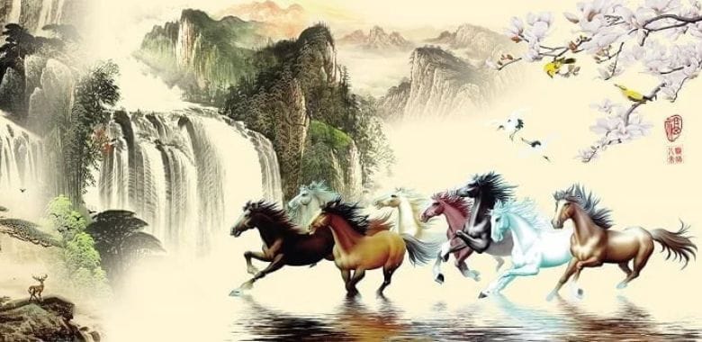 Tranh mã đáo thành công - Thu hút may mắn và tài lộc