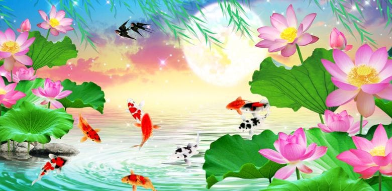 Ý nghĩa của tranh hoa sen và cá chép