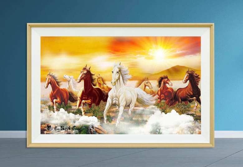 Tranh thêu chữa thập mã đáo thành công