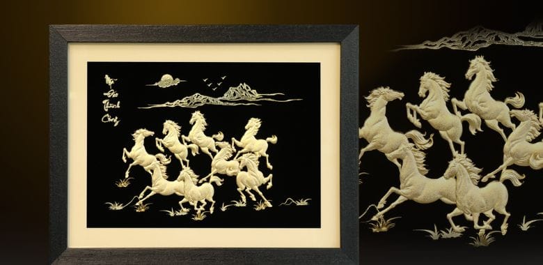 Nên treo tranh ở các hướng Nam, Tây Nam và Đông Bắc