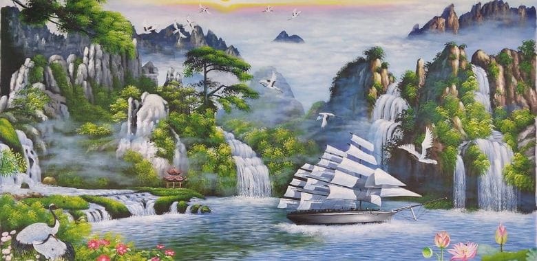 Thị trường tranh thuận buồm xuôi gió Hà Nội sôi động