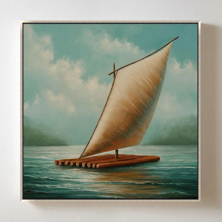 Hình ảnh "thuận buồm xuôi gió" mang ý nghĩa mọi điều hanh thông