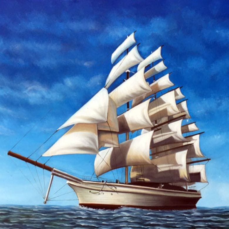 Tranh thuyền buồm ẩn chứa thông điệp phong thủy tích cực