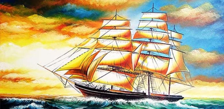 Ý nghĩa phong thủy của tranh thuyền buồm