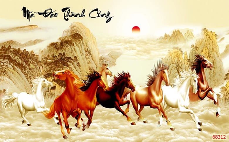 Tranh vẽ mã đáo thành công có ý nghĩa phong thủy lớn