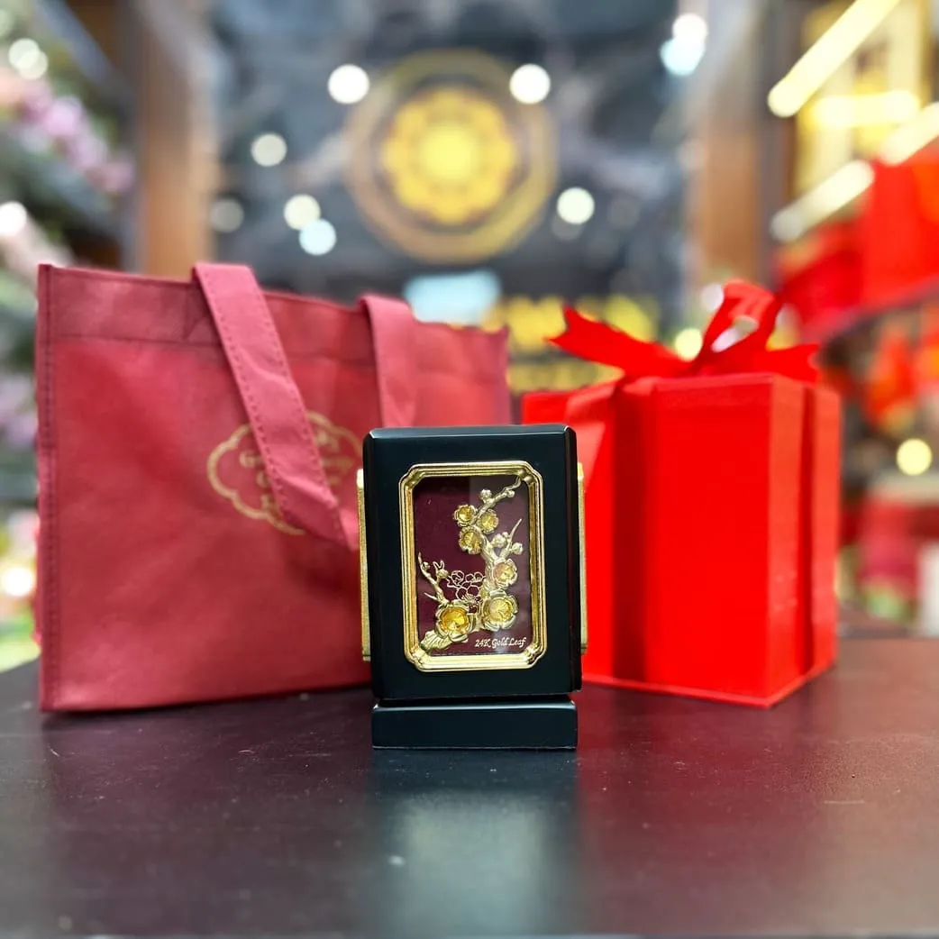 Hộp bút mạ vàng