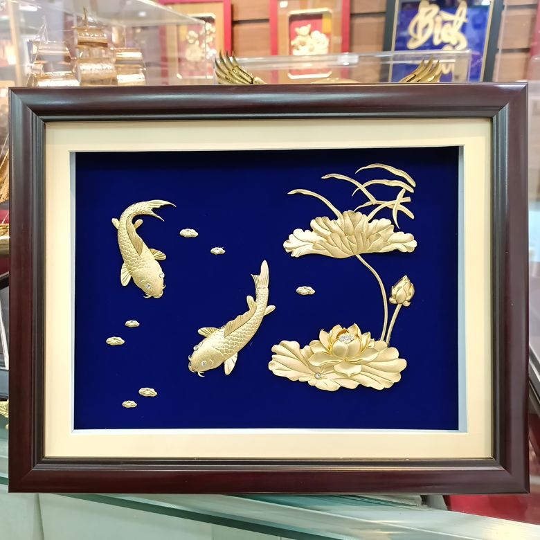 tranh hoa sen ma vang 3