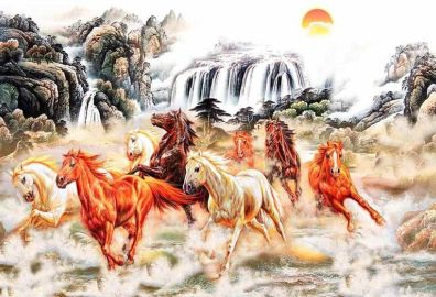 Tranh thêu mã đáo thành công bằng tay