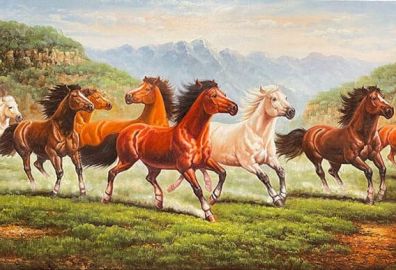 Tranh vẽ mã đáo thành công có tính nghệ thuật cao