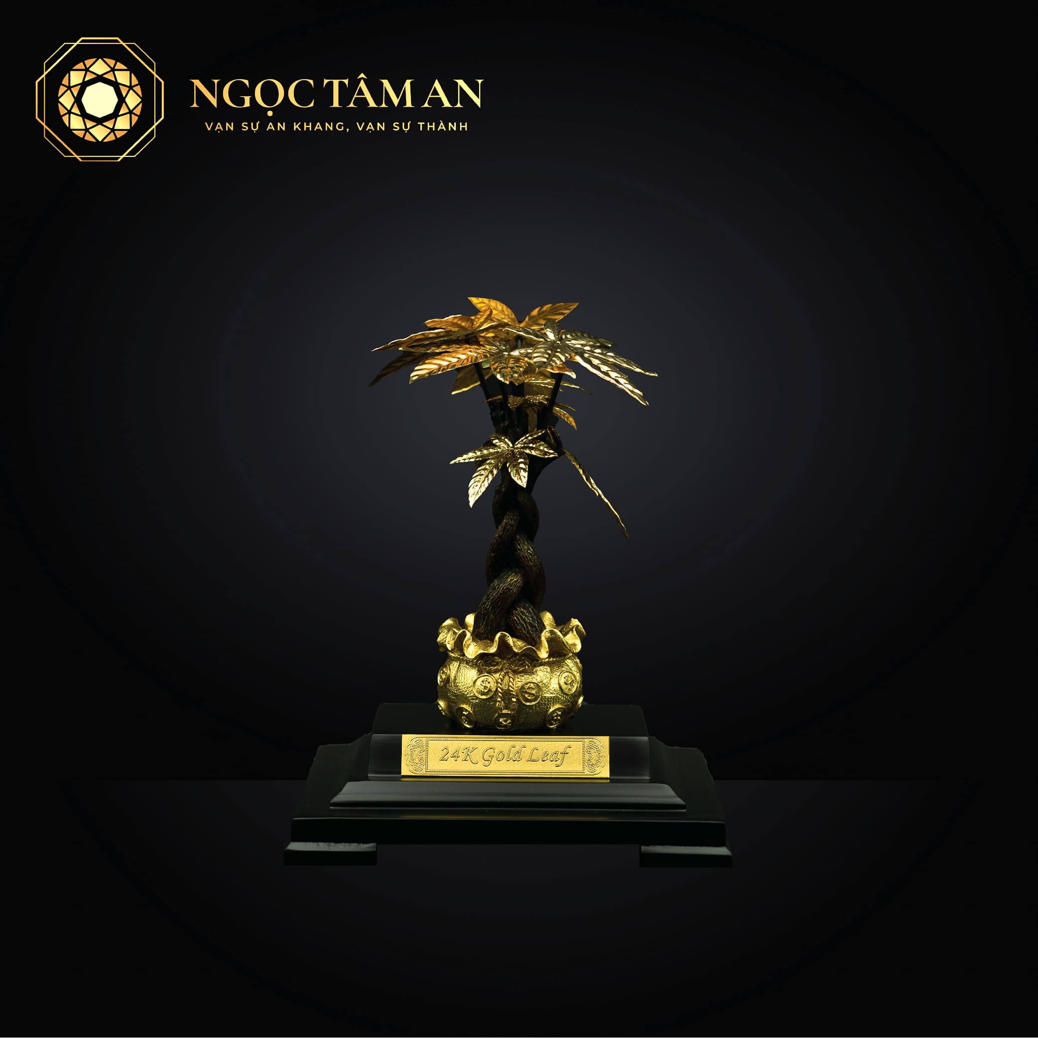 Cây Kim Ngân 3 cành xoắn