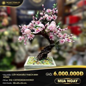 Cây Hoa Đào Thạch Anh Hồng