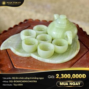 Bộ ấm chén uống trà bằng ngọc