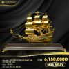 Thuyền buồm mạ vàng 24k cỡ đại (TB-216)