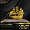 Thuyền buồm mạ vàng 24k cỡ đại (TB-421)