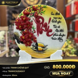 Tranh chữ đá quý ý nghĩa