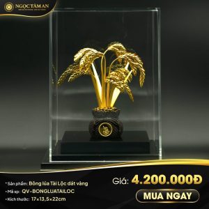 Bông lúa Tài Lộc dát vàng