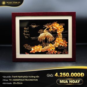 Tranh Hạnh phúc trường tồn mạ vàng