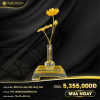 Bình hoa sen dát vàng 24K