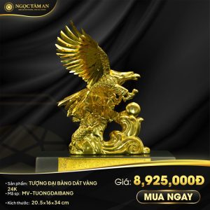 Tượng Đại Bàng Dát Vàng 24K