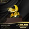 Tượng Gà Trống Dát Vàng 24K