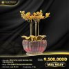 Bình Hoa Lan Mini 2 Nhánh Mạ Vàng