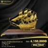 Thuyền buồm mạ vàng 24k cỡ đại (TB-42)