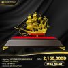 Thuyền buồm mạ vàng 24k cỡ nhỏ (TB-NHO3)
