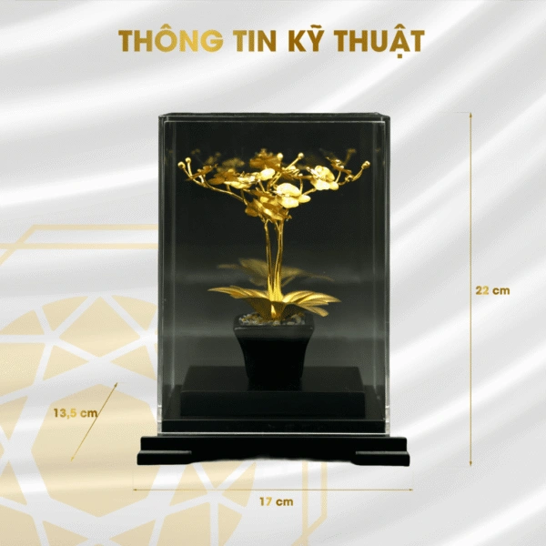 Cây Lan tài lộc mạ vàng (cỡ nhỏ)