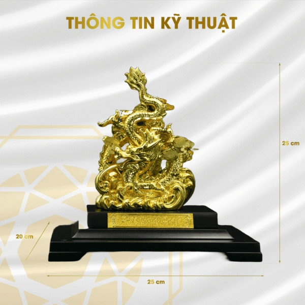 Tượng Rồng dát vàng - Ngọc Tâm An