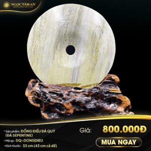 Đồng điếu đá quý đá Serpentine (nhiều kích thước)
