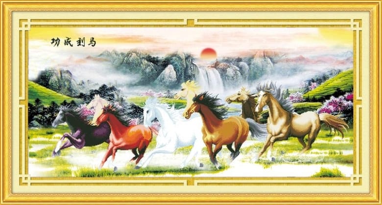 Tranh thêu mã đáo thành công với đường nét tinh xảo