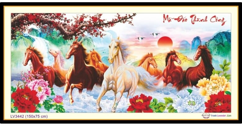 Tranh thêu mã đáo thành công có độ bền cao