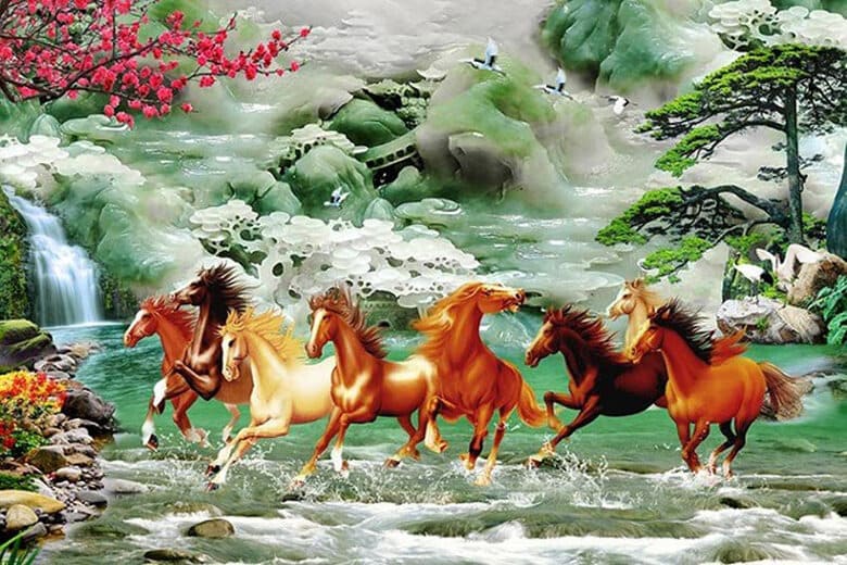 Tranh bát mã truy phong