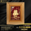 Tranh thuyền buồm thuận buồm xuôi gió (25x20cm)