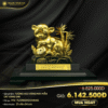 Tượng Heo Vàng May Mắn Dát Vàng 24K
