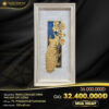 Tranh chim công Phú quý vạn niên dát vàng 24K (120x60cm dọc)