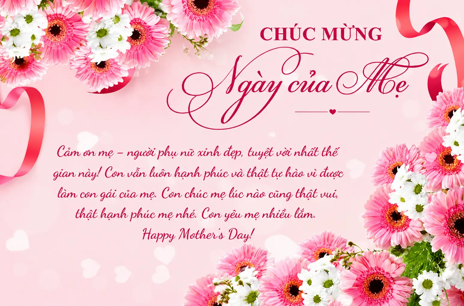 Chúc mừng Ngày của Mẹ
