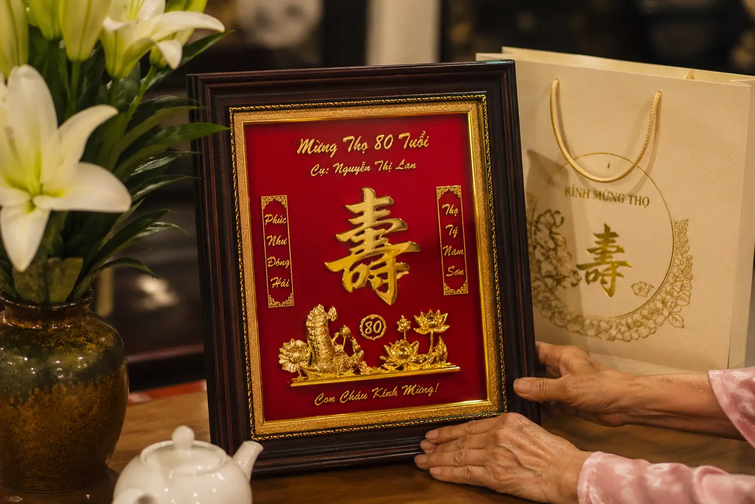 Quà tặng mừng thọ 80 tuổi