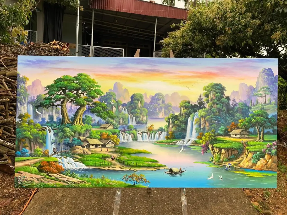 Tranh Sơn thủy hữu tình 