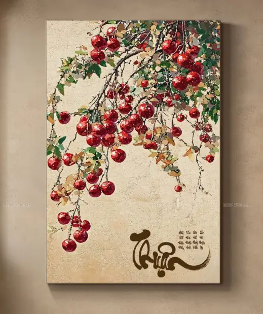 Tranh sơn dầu chữ “Thuận”