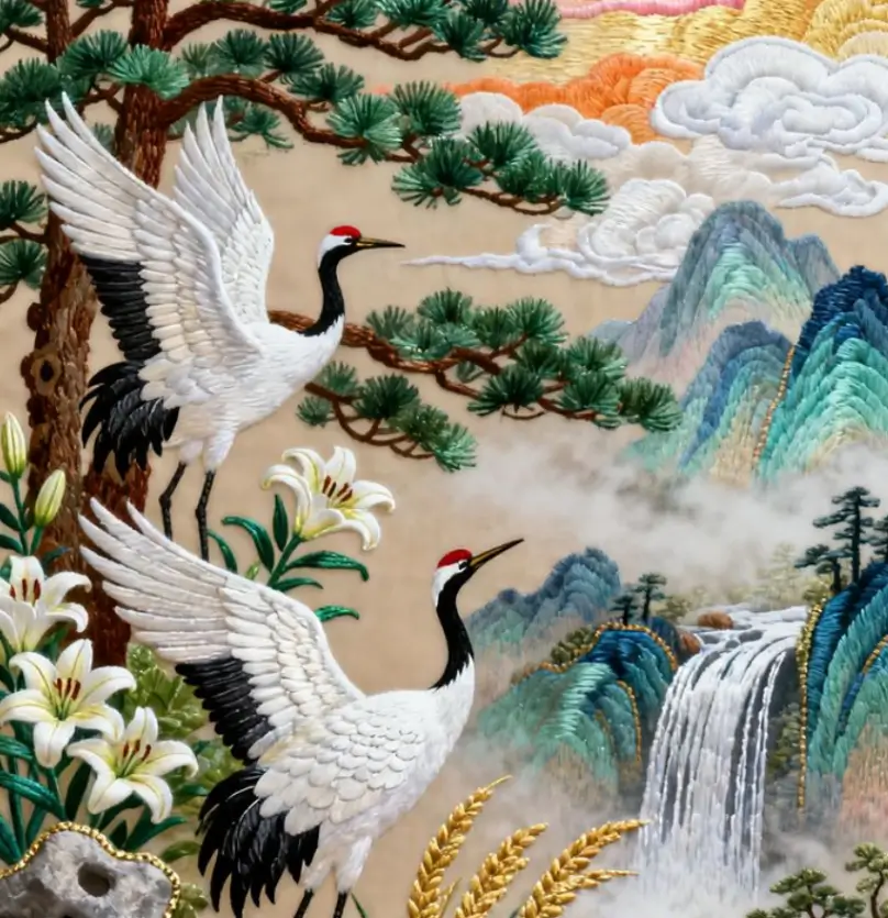 Tranh thêu phong cảnh