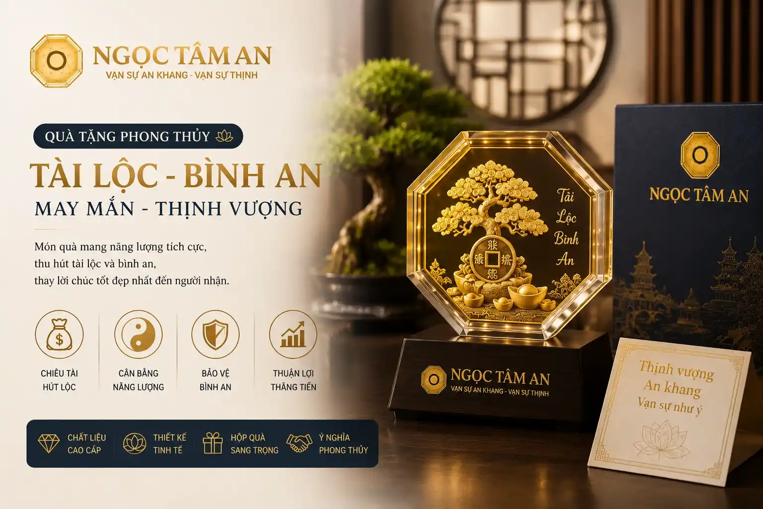 Quà tặng phong thuỷ Ngọc Tâm An 