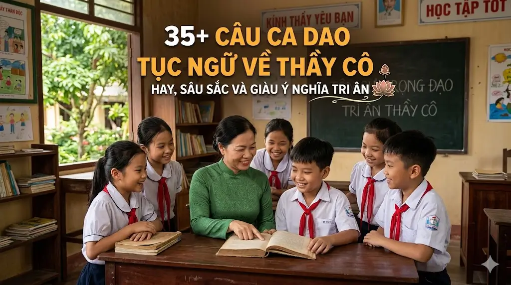 35 + câu ca dao tục ngữ về thầy cô