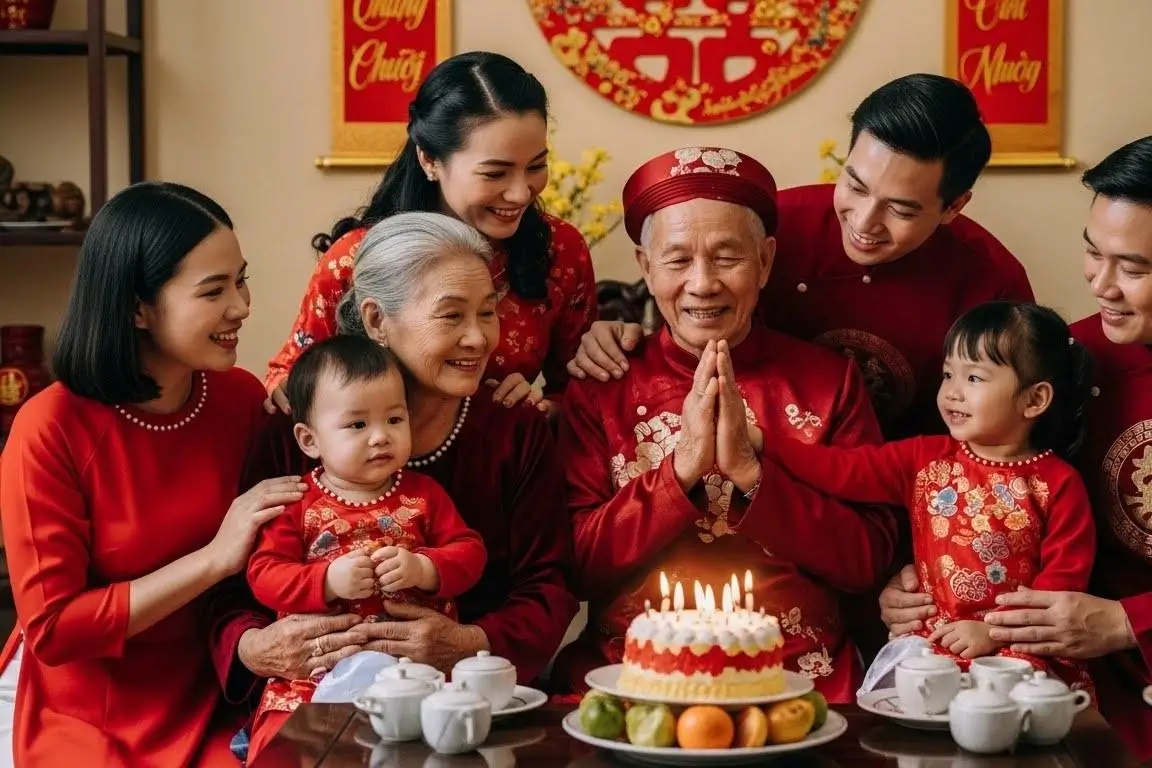 Mừng thọ ông nội