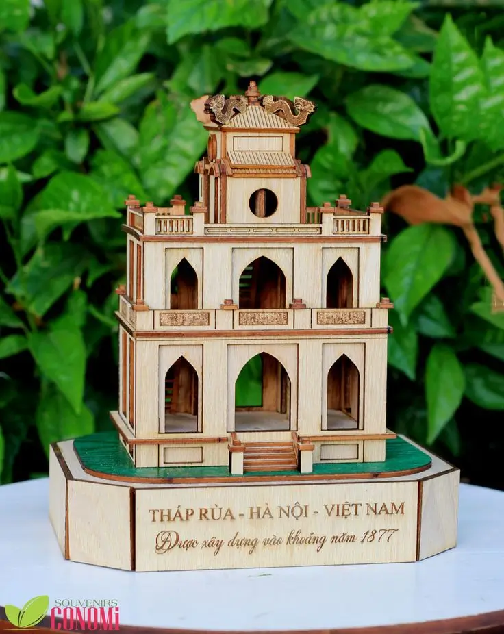 Mô hình tháp Rùa Hồ Gươm